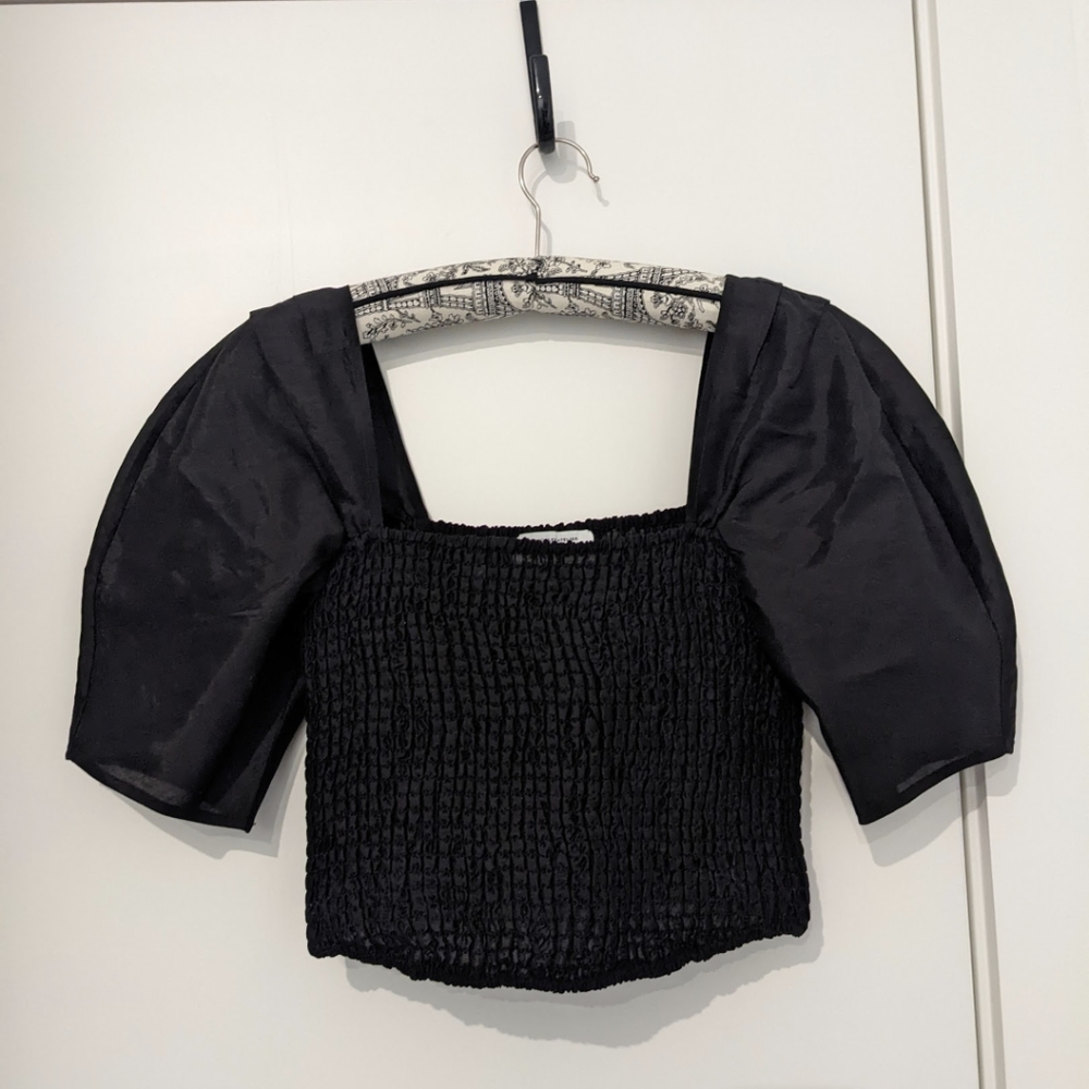 & Other Stories Cropped Blouse - Picture 2 of 4
